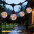 Vigdur Outdoor String Lights, 22FT Star Globe Patio Light with 10 G80 Bulbs