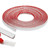 Flexible Trim Caulk Strip Wall Moulding Trim, 1/2 in x10 Ft Peel and Stick Trim for Wall Corner Deco, Ceiling, Backsplash Tile Edge, Countertops, Baseboard, Floor(White)