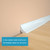 Flexible Trim Caulk Strip Wall Moulding Trim, 1/2 in x10 Ft Peel and Stick Trim for Wall Corner Deco, Ceiling, Backsplash Tile Edge, Countertops, Baseboard, Floor(White)