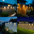 Peasur Solar Fence Lights Outdoor, 20 Pack Step Light Solar Powered, Waterproof LED Deck Lights for Railing Yard Patio Outside(Warm White)