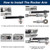 JQDML DC 24V 120RPM Reciprocating Linear Actuator, Stroke 1.18"-6"