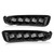 Kojem Fog Light Pair Compatible with 2017 2018 2019 2020 Ford F-150 Raptor Left and Right Fog Lamp w/Turn Signal Bezels Covers Daytime Running Lights White and Amber LED