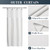 N&Y HOME Stall Waffle Weave Shower Curtain with Snap-in Liner White 36x72