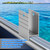 Extra Tall Pontoon Bimini H-Bracket for Pontoon Boats 1-1/4" Square Aluminum (2 Pack)