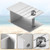 Extra Tall Pontoon Bimini H-Bracket for Pontoon Boats 1-1/4" Square Aluminum (2 Pack)