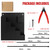 Highfound Cable Zip Tie Organizer Including 250Pcs Black & 1 Zip Tie Cutter