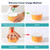 Selamica Ramekins with Lids 4 oz Oven Safe, Creme Brulee Ramekins Souffle Dishes with Covers, Stackable Ceramic Mini Ramekin Bowls Set for Dipping, Custard, Pudding, Baking, Set of 6, Assorted Colors