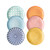 Selamica 8 inch Porcelain Dinner Plates, Large Size Serving Plate for Salad, Pancakes, Steak, Set of 6, Assorted Colors