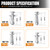 mankk 40PCS Expansion Screw and Petal Nut Kit M4 M5 M6 Jack Car Metal Screw Petal Shape Metal Nut Anchor Screw for Hollow Wall Iron Skin Plasterboard M-175-40PCS