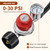 Rushare 0-30 PSI Adjustable Propane Regulator with Gauge, 5 FT