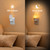 Lystaii Flameless Candle Night Lights 2 Pack Night Lights with Light Sensor 0-100LM Dimmable Plug into Wall Candle Nightlight for Vintage Decorative Home Safety Dinning Room Living Room Bathroom