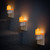 Lystaii Flameless Candle Night Lights 2 Pack Night Lights with Light Sensor 0-100LM Dimmable Plug into Wall Candle Nightlight for Vintage Decorative Home Safety Dinning Room Living Room Bathroom