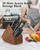 Cook N Home Basics, Acacia Wood Cutlery Storage Block without Knives, Universal Knife Holder Countertop Butcher Block Knife Stand for Easy Kitchen Storage, 20-Slot