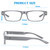 200% Magnifying Glasses with Light, USB Rechargeable LED Magnifier Eyewear