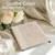 Photo Album 8x10 Clear Pages Pockets Leathe Cover Slip Slide in Photo Album Holds 50 Vertical 8x10 Photos Picture Book for Wedding Family (Beige)
