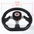 GONMOT 12.5" D-Shaped Boat Steering Wheel with 3/4"Tapered Shaft Adapter