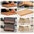 Celuisiva Rubber Feet for Cutting Boards, 24PCS Cutting Board Feet Non Slip with Stainless Steel Screws, Rubber Bumpers Feet for Furniture and Electronics