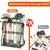 Azheruol Organizer Yard Tool Storage Rack Garden Organizer Tool Holder