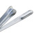 Heyous 2PCS Silver Stainless Steel Double Ended Caulking Tools Cement Slurry Cleaning Utensil Shaded Corners Scraper Wall Tile Spatula