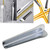Heyous 2PCS Silver Stainless Steel Double Ended Caulking Tools Cement Slurry Cleaning Utensil Shaded Corners Scraper Wall Tile Spatula