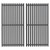 Uniflasy 17 x 8 3/4 Cast Iron Cooking Grate fits CharBroil Commercial 463644220 463632320 463642316 463245518 463630021 G369-0030-W2 2Burner Grill Replacement Part Grid for Nexgrill 720-0864M 720-0864