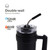 Hydragear Juno Stainless Steel Tumbler with 2-in-1 Lid and Reusable Straw - 40 Oz - Onyx Powder Coat