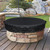 Round Fire Pit Cover for In-Ground Firepit 52-56 inch Outdoor Firepit Cover