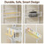 POKIPO 9 Tier Over The Door Pantry Organizer, 2 in 1 Wall Mount or Hanging Spice Rack with Adjustable Deep Basket, Heavy-Duty Seasoning Organizer and Storage for Kitchen Cabinet Closet Bathroom