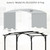 slashome 200" x 103" Pergola Replacement Canopy, Fits L-PG152PST-B, Gray