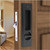 CCJH Sliding Barn Door Locks Invisible Door Handle Locks with Keys for Wood Pocket Door Hardware(Black)