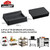 Ezprotekt Rectangle Rubber Caster Cups, 8 Pcs Non Slip Furniture Pads, 2.9" x 2.3" Anti-Slip Furniture Gripper, Furniture Stoppers to Prevent Sliding, Wheel Stoppers for Rolling Furniture (Black)