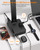 cozoo LED Desk Lamp for Dorm Office, USB-C & 2 AC Outlets Charging, Black