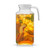 JoyJolt 60oz Glass Pitcher with Lid (2 Lids) - Beverage Serveware and Storage Container for Cold Drinks and Liquids. Juice Container, Water Jug, Fridge Pitcher for Iced Tea or Milk