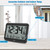 WallarGe 8.5'' Digital Atomic Clock with Indoor Outdoor Temp