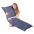 Goose Down Body Pillows for Adults, Large Body Pillow for Side Sleeper, Hugging Feather Body Pillow Insert, Cooling Full Length Long Pillow for Bed with 100% Organic Cotton Shell, (Navy Blue 20"x54")