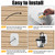 Siding Mounting Block, Outdoor Light Mounting Block White Vinyl Siding Mount Kit with Built-in Electrical Box Light Mounting Plate for 1/2 inch Lap Double and 4 inch Sidings
