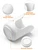 ABRUTY Bathroom Cup Dispenser, 3oz-4oz Ceramic Paper Cup Holder, Small Countertop Mouthwash Dixie Cups Accessories, for Vanity Countertops, Bathroom, Kitchen, and Dining Room