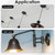 4" Ceiling Light Fixture Mounting Bracket Kit, 4Pcs Universal Lamp Crossbar Hardware Set Heavy Duty Light Mounting Bracket for Chandelier and Wall Lights