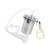 Manual Milking Machine, Portable Strong Suction Hand Vacuum Milking Kit for Dairy Farm Stainless Steel Silicone 2L Transparent Lid Dual Cup Manual Pump