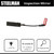 Steelman 18-inch Lighted Inspection Mirror Tool, Flexible Shaft with Thumb Controls, Magnified Adjustable Mirror