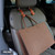 AMVOYOA Leather Hooks for Headrest - Fully Leather-Wrapped U-Shaped Purse Holder for Car, Flexible Seat Back Organizer & Durable Car Accessories for Purses, Bags, Coats & More (Brown, 2 Pack)