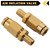 CheeMuii 2PCS 1/4" Brass DOT Inflation Schrader Valve DOT Push Lock Fitting