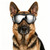 NAMSAN Dog Sunglasses for Medium to Large Dogs, UV Protection Dog Goggles Large Breed, Driving Sunglasses for Dogs Stick Head Out Car Window, Windproof Dustproof, Adjustable, Black