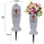 Cemetery Grave Flower Vase,Cometery Decorations for Grave,Angel Vases with Spike，Angel Wings and Cross Solar Light Cemetery Vase with Removable Stakes, Gift for Lost Lovers Ones