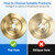 Shower Handle Cover Plate, Brushed Gold,for One-Handle Tub and Shower Faucets, Escutcheon Replacement for Moen 16090 Chateau Collection