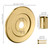 Shower Handle Cover Plate, Brushed Gold,for One-Handle Tub and Shower Faucets, Escutcheon Replacement for Moen 16090 Chateau Collection