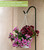 Garbuildman 92 Inch Tall Shepherd Hooks with 5-Forked Base, Adjustable Heavy Duty Bird Feeder Pole Stand Hanger for Outdoor, Shiny Black, 1 Pack