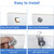 Cylinnda Cabinet Locks with Keys, 1-1/8" Cam Locks Keyed Alike, Quality Cabinet Cam Lock for RV Storage Locks Drawers Mailbox Toolbox Lock Replacement Set, Zinc Alloy (8 Pack, 1-1/8 Inch)