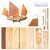 GAWEGM Wooden Ship Model - 1/100 Shaoxing Sailboat for Beginners