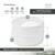 Vent Systems 4'' Inch Backdraft Damper - Dryer Vent Backflow Shutter - ABS Plastic - One-Way Airflow Ducting Insert - Inline Fan Vent Deflector 4'' Inch